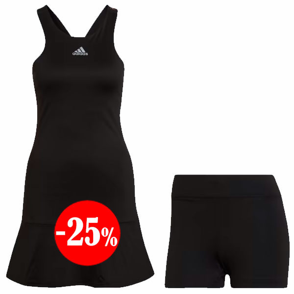 VESTIDO Y-DRESS CON PANTALON NEGRO ADIDAS