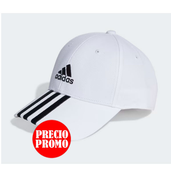 GORRA ALGODÓN 3 BANDAS BLANCO 2024 ADIDAS