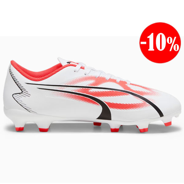 BOTAS ULTRA PLAY FG/AG BLANCO-ROJO PUMA