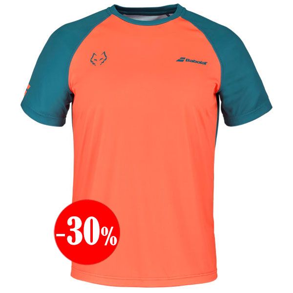 CAMISETA CREW NECK TEE LEBRÓN NARANJA 2023 BABOLAT