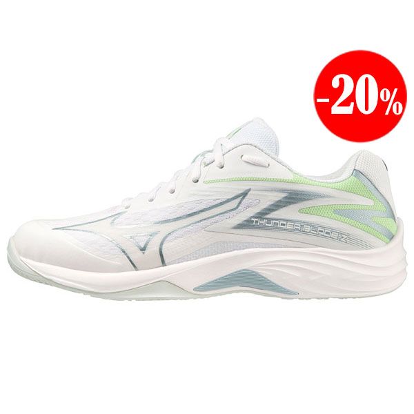 ZAPATILLAS THUNDER BLADE Z BLANCO-VERDE MIZUNO