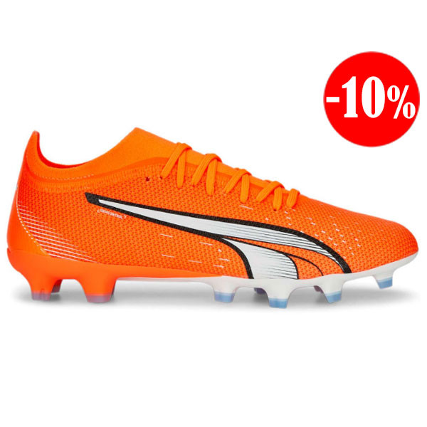 BOTAS ULTRA MATCH FG/AG NARANJA-BLANCA PUMA