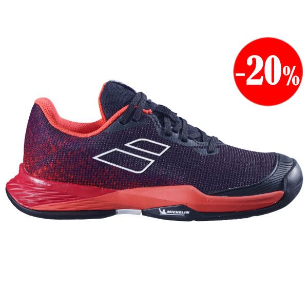 ZAPATILLAS JET MACH 3 ALL COURT NEGRO-ROJO 2024 BABOLAT