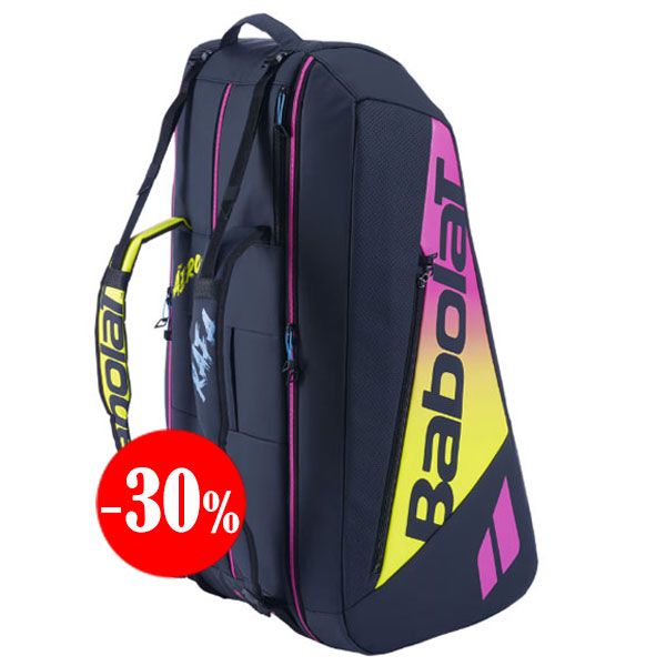 RAQUETERO RH12 PURE AERO RAFA NEGRO-FUCSIA 2023 BABOLAT