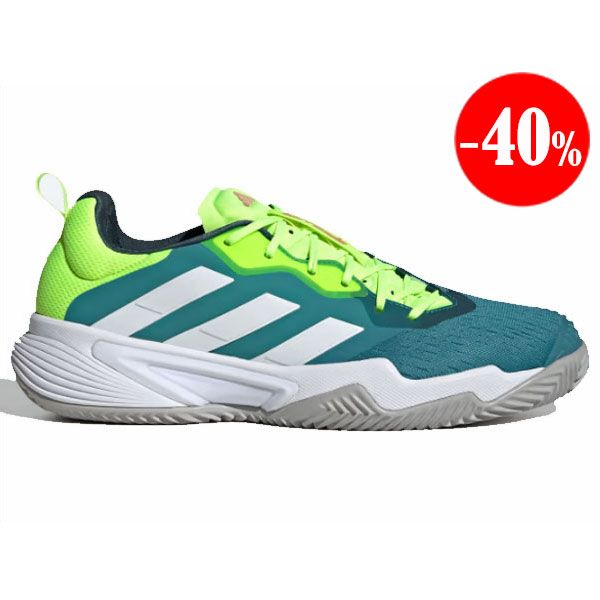 ZAPATILLAS BARRICADE CLAY VERDE-LIMA 2023 ADIDAS