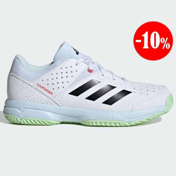 ZAPATILLAS COURT STABIL BLANCO-LIMA ADIDAS