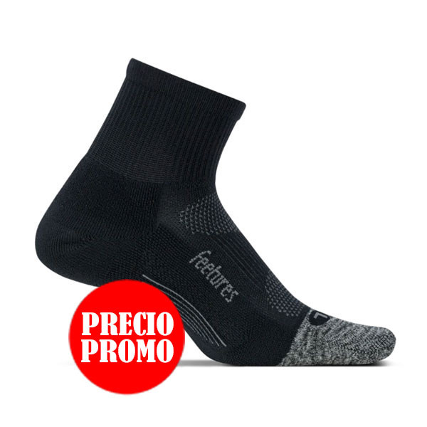 CALCETÍN ELITE LIGHT CUSHION QUARTER FEETURES