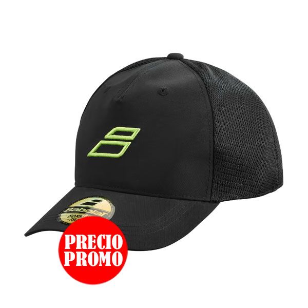 GORRA JUNIOR TRUCKER CURVE NEGRO BABOLAT