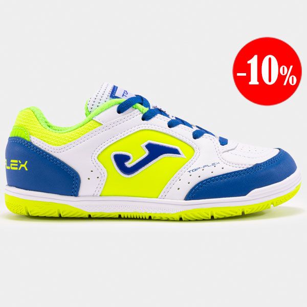 ZAPATILLAS TOP FLEX 2402 BLANCO-ROYAL INDOOR JOMA