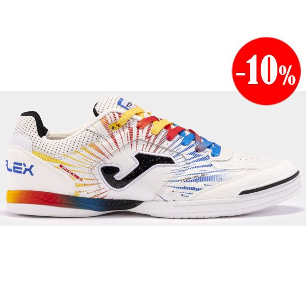 ZAPATILLAS TOP FLEX 2476 BLANCO-ROJO INDOOR