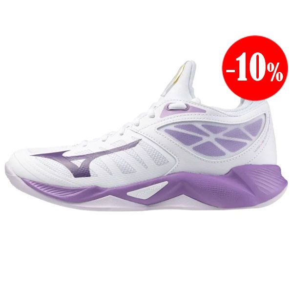ZAPATILLAS WAVE DIMENSION BLANCO-LILA MIZUNO