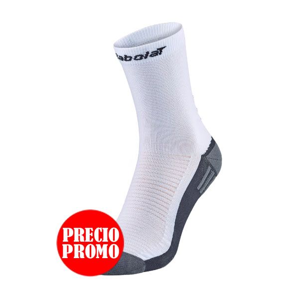 CALCETÍN MID CALF BLANCO-NEGRO BABOLAT