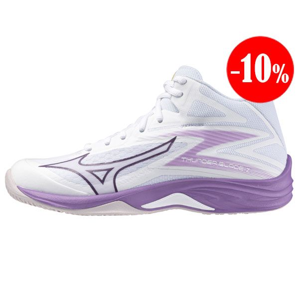 ZAPATILLAS THUNDER BLADE Z MID BLANCO-LILA MIZUNO