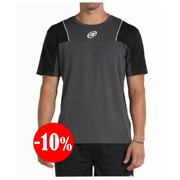 CAMISETA OSERA MANGA CORTA NEGRO-VIGORE BULLPADEL