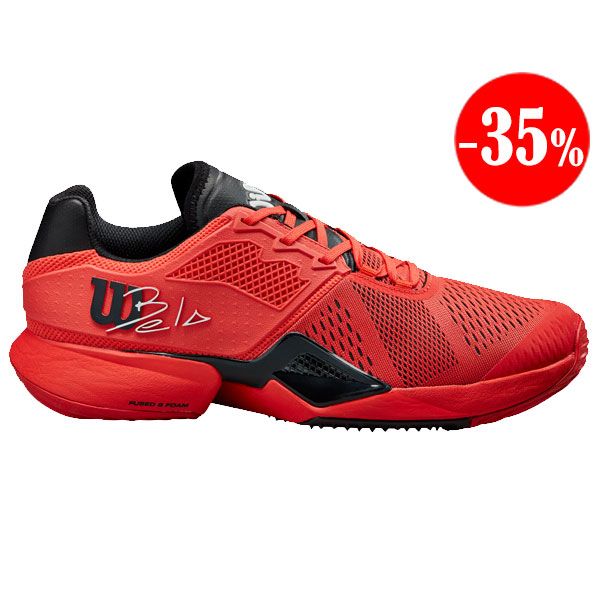 ZAPATILLAS BELA TOUR ROJO-NEGRO WILSON