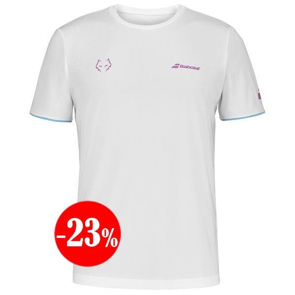 CAMISETA CREW NECK TEE LEBRóN 2025 BLANCA BABOLAT