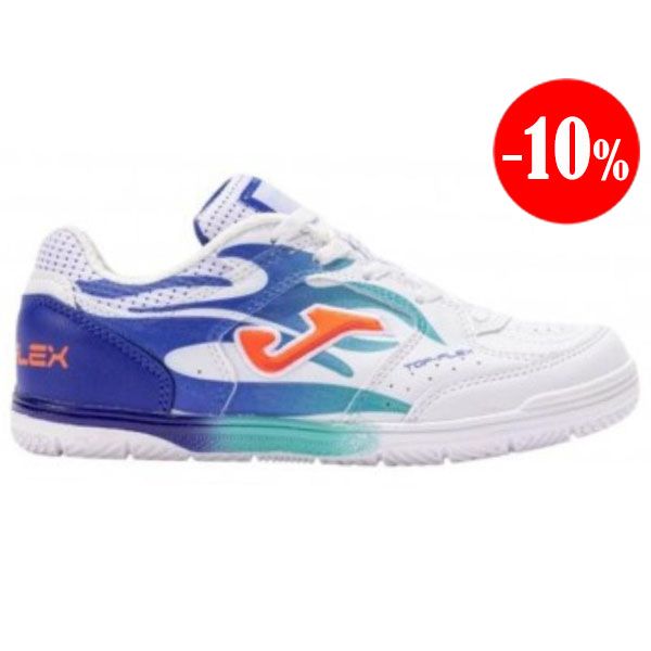 ZAPATILLAS TOP FLEX 2576 BLANCO-ROYAL INDOOR JOMA