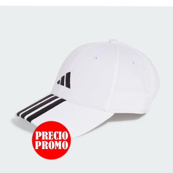 GORRA BBALL NEW LOGO 3 BANDAS BLANCO 2025 ADIDAS