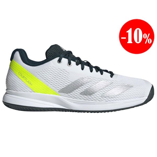 ZAPATILLAS COURTFLASH SPEED 2 CLAY BLANCO-AMARILLO 2025 ADIDAS
