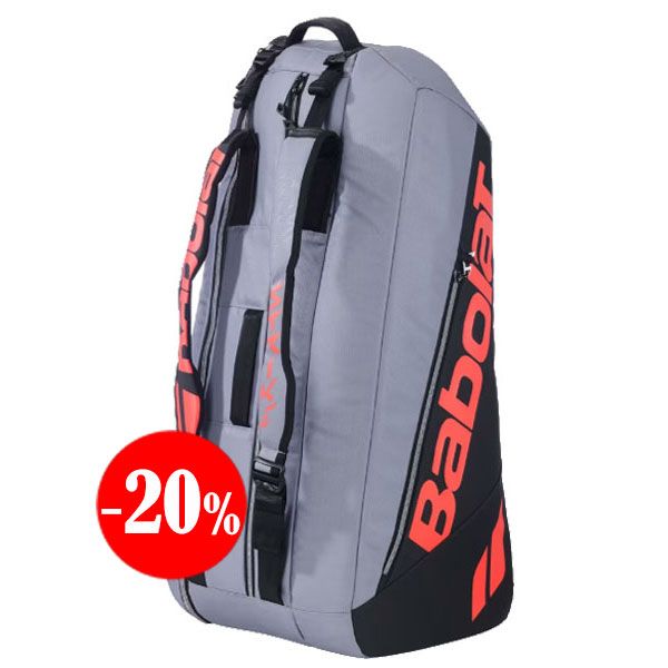 RAQUETERO RH6 PURE STRIKE GRIS-NEGRO 2025 BABOLAT