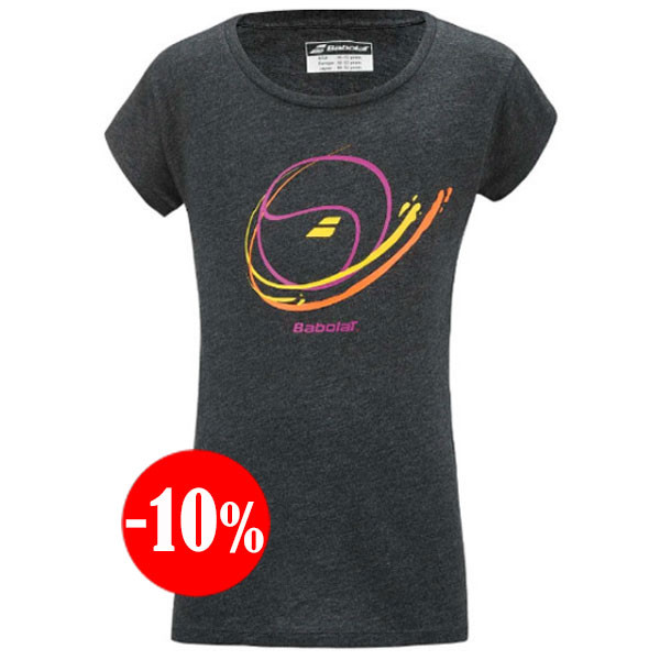 CAMISETA EXERCISE MESSAGE TEE MC NEGRO BABOLAT TENIS
