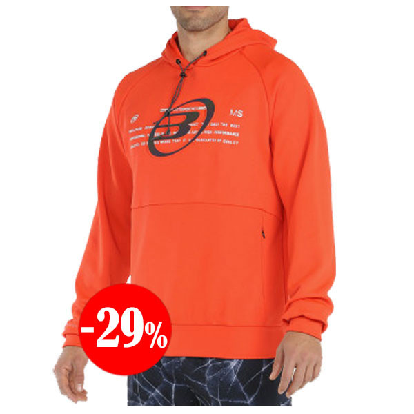 SUDADERA LADYAR CON CAPUCHA FUEGO BULLPADEL