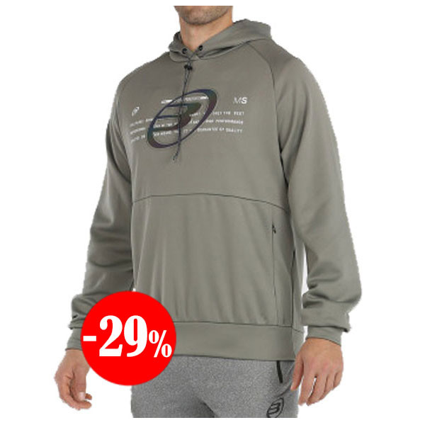 SUDADERA LADYAR CON CAPUCHA KAKI BULLPADEL