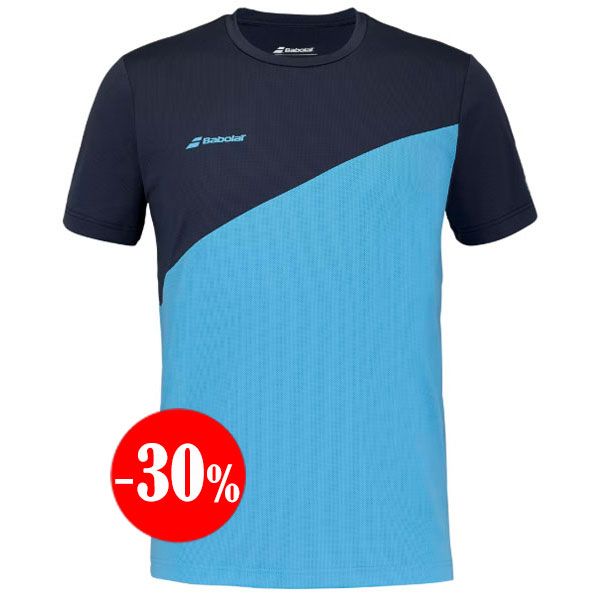 CAMISETA DRIVE CREW NECK TEE MANGA CORTA AZUL 2025 BABOLAT
