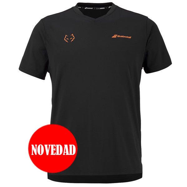 CAMISETA CREW NECK TEE JUAN LEBRÓN NEGRO 2026 BABOLAT