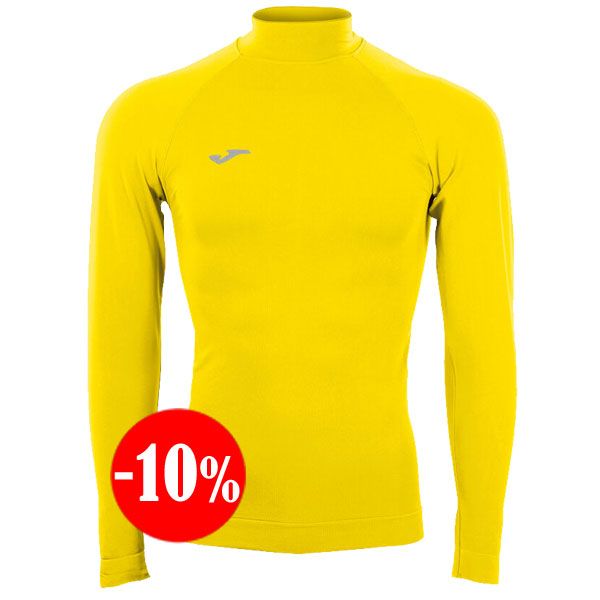 CAMISETA BRAMA CLASSIC MANGA LARGA AMARILLO 2025 JOMA