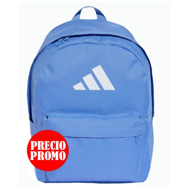 MOCHILA CLASSIC 3BAR AZUL 2026 ADIDAS