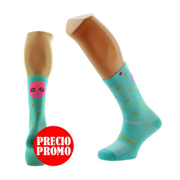 CALCETINES SANTA MUERTE AZUL MAR 2026 PIMIENTO NEGRO
