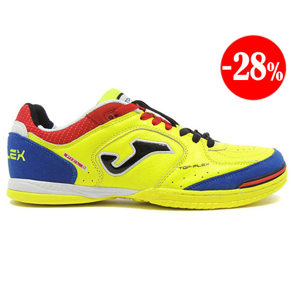 ZAPATILLAS TOP FLEX 711 AMARILLO-AZUL INDOOR JOMA