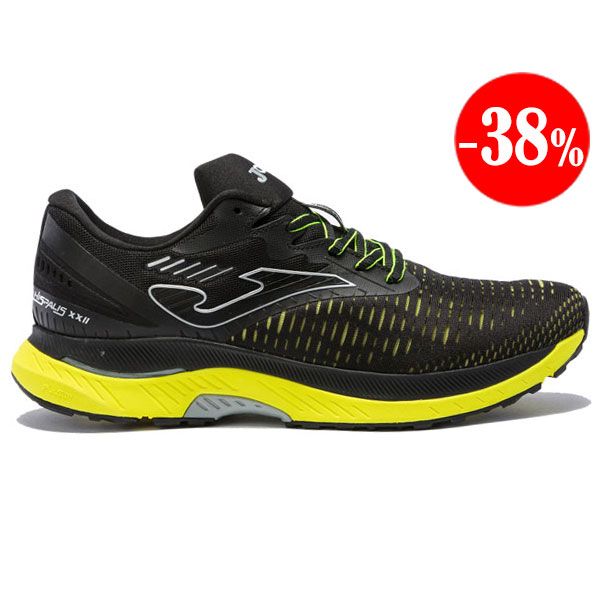 ZAPATILLAS HISPALIS 2131 NEGRO-AMARILLO FLUOR 2022 JOMA