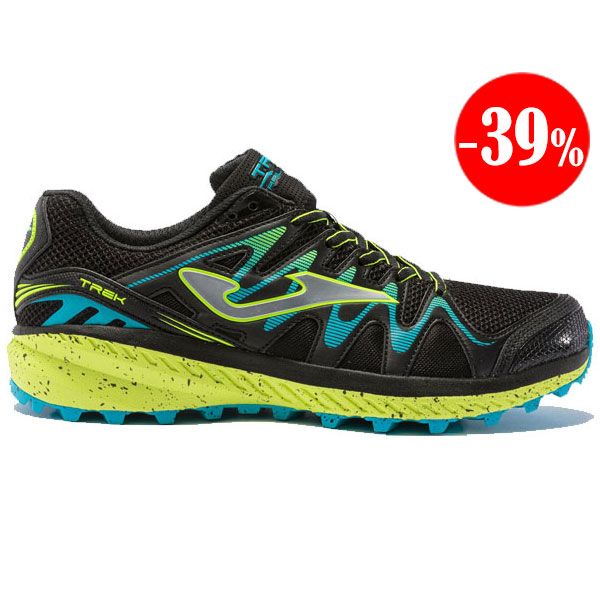 ZAPATILLAS TREK 2101 NEGRO-AMARILLO-FLUOR 2022 JOMA