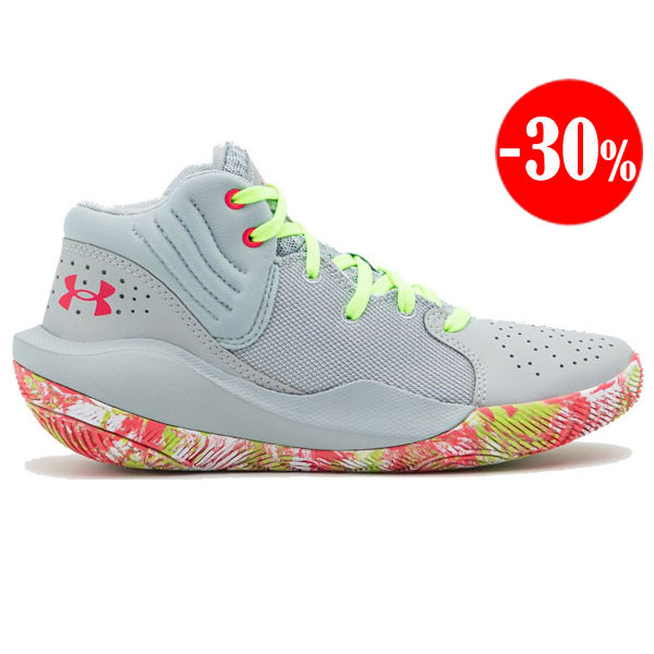 ZAPATILLAS JET '21 GS GRIS UNDER ARMOUR