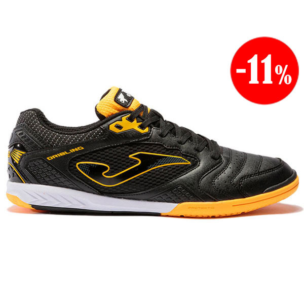 ZAPATILLAS DRIBLING 2131 NEGRO-NARANJA INDOOR JOMA