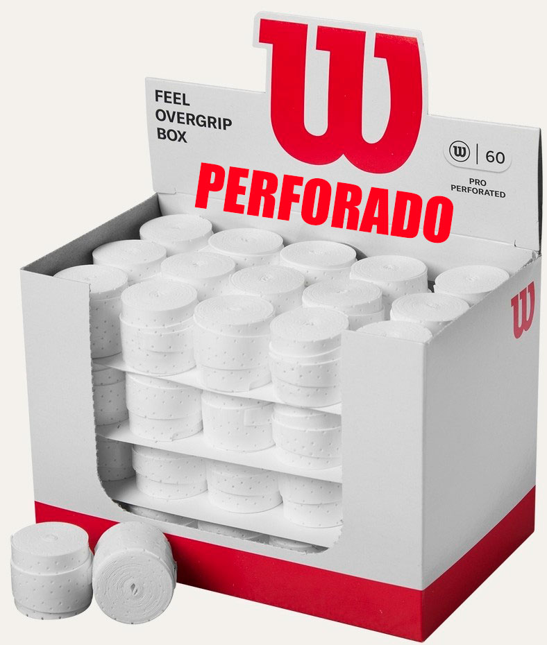 CAJA PRO X60 PERFORADOS SOBREGRIPS BLANCO