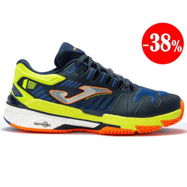 ZAPATILLAS T.SLAM 2204 WPT ROYAL-AMARILLO-FLÚOR 2022 JOMA