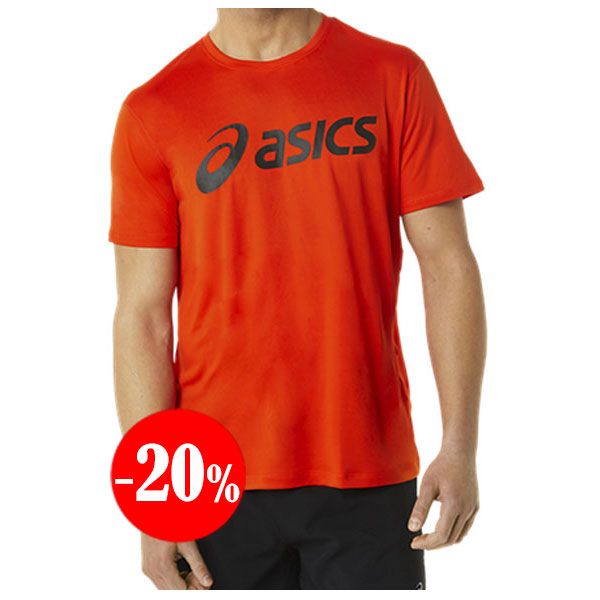 CAMISETA CORE MANGA CORTA ROJO-TOMATE ASICS