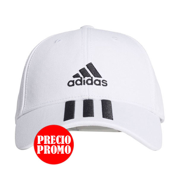 GORRA TWILL 3 BANDAS BLANCA 2024 ADIDAS