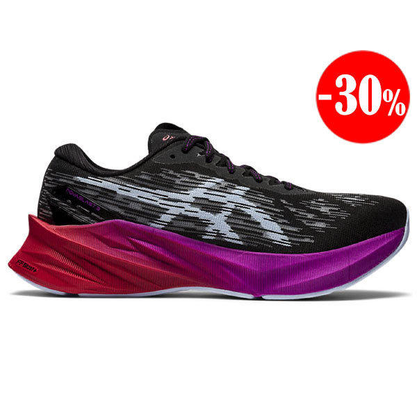 ZAPATILLAS NOVABLAST 3 NEGRO-MORADO ASICS