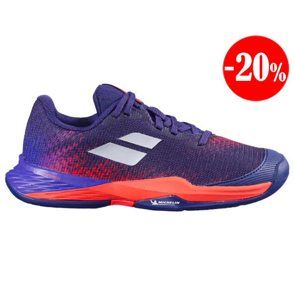 ZAPATILLAS JET MACH 3 ALL COURT LILA-NARANJA 2023 BABOLAT