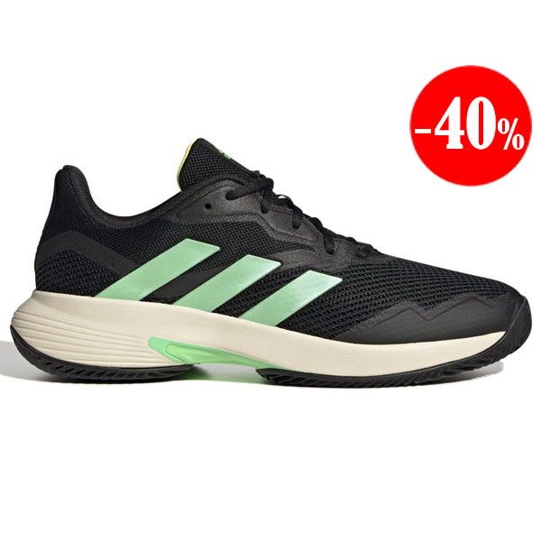 ZAPATILLAS COURTJAM CONTROL CLAY NEGRO-VERDE 2022 ADIDAS