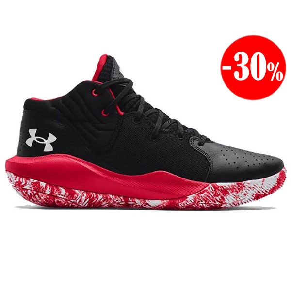 ZAPATILLAS JET '21 NEGRO-ROJO UNDER ARMOUR