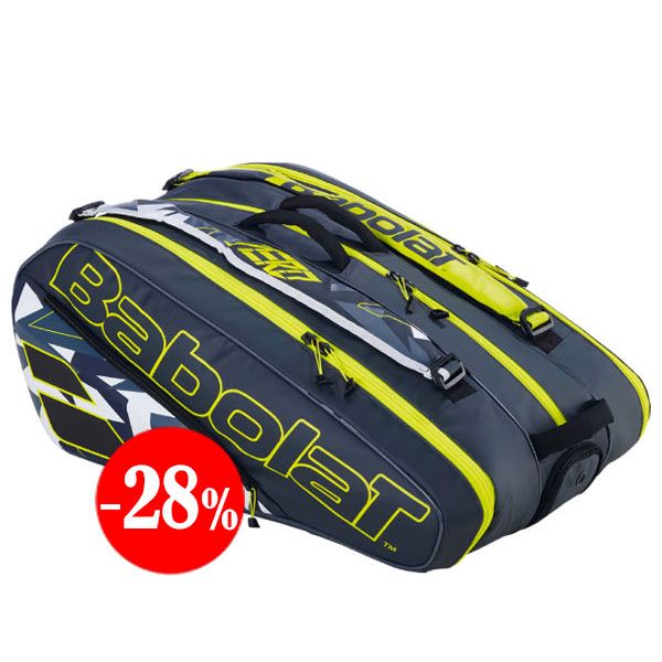 RAQUETERO RH12 PURE AERO NEGRO 2023/25 BABOLAT