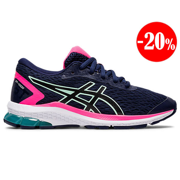 ZAPATILLAS GT-1000 9 GS MARINO-ROSA ASICIS