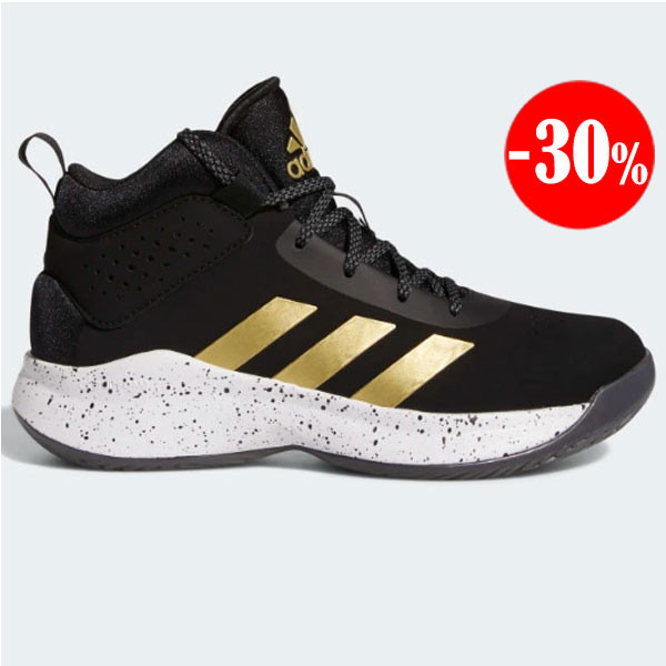 ZAPATILLAS CROSS EM UP 5 K WIDE NEGRO-DORADO ADIDAS