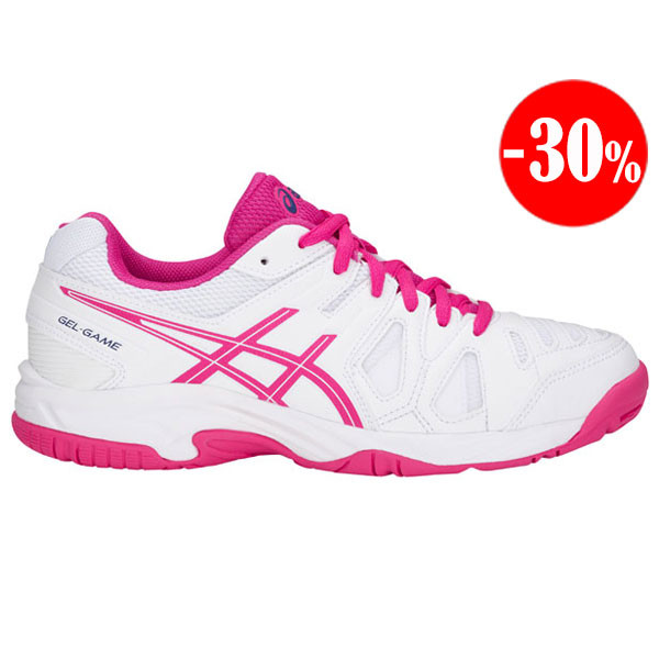 ZAPATILLAS GAME 5 GS BLANCO-ROSA ASICS