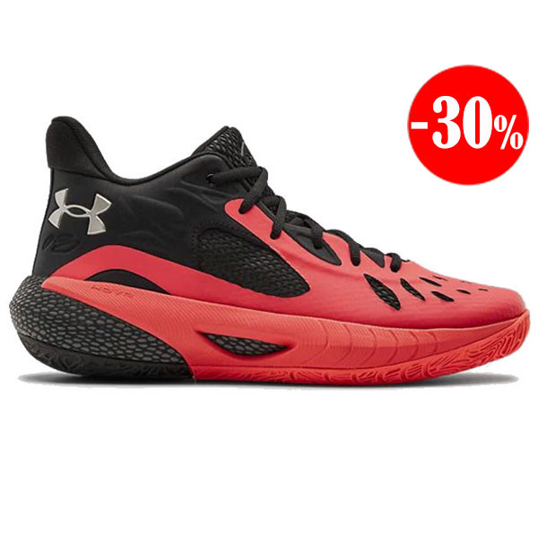 ZAPATILLAS HOVR HAVOC 3 ROJO-NEGRO UNDER ARMOUR